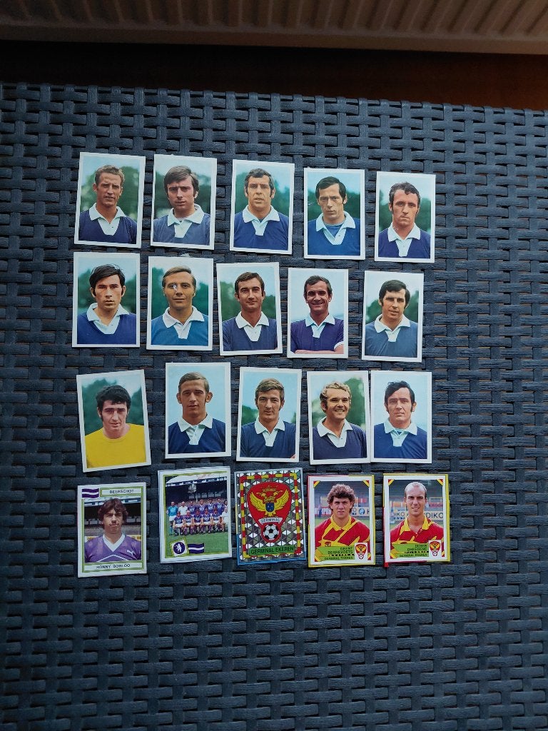 Panini lot BEERSCHOT / GERMINAL EKEREN / GBA, Enlèvement ou Envoi, Utilisé, Affiche, Image ou Autocollant
