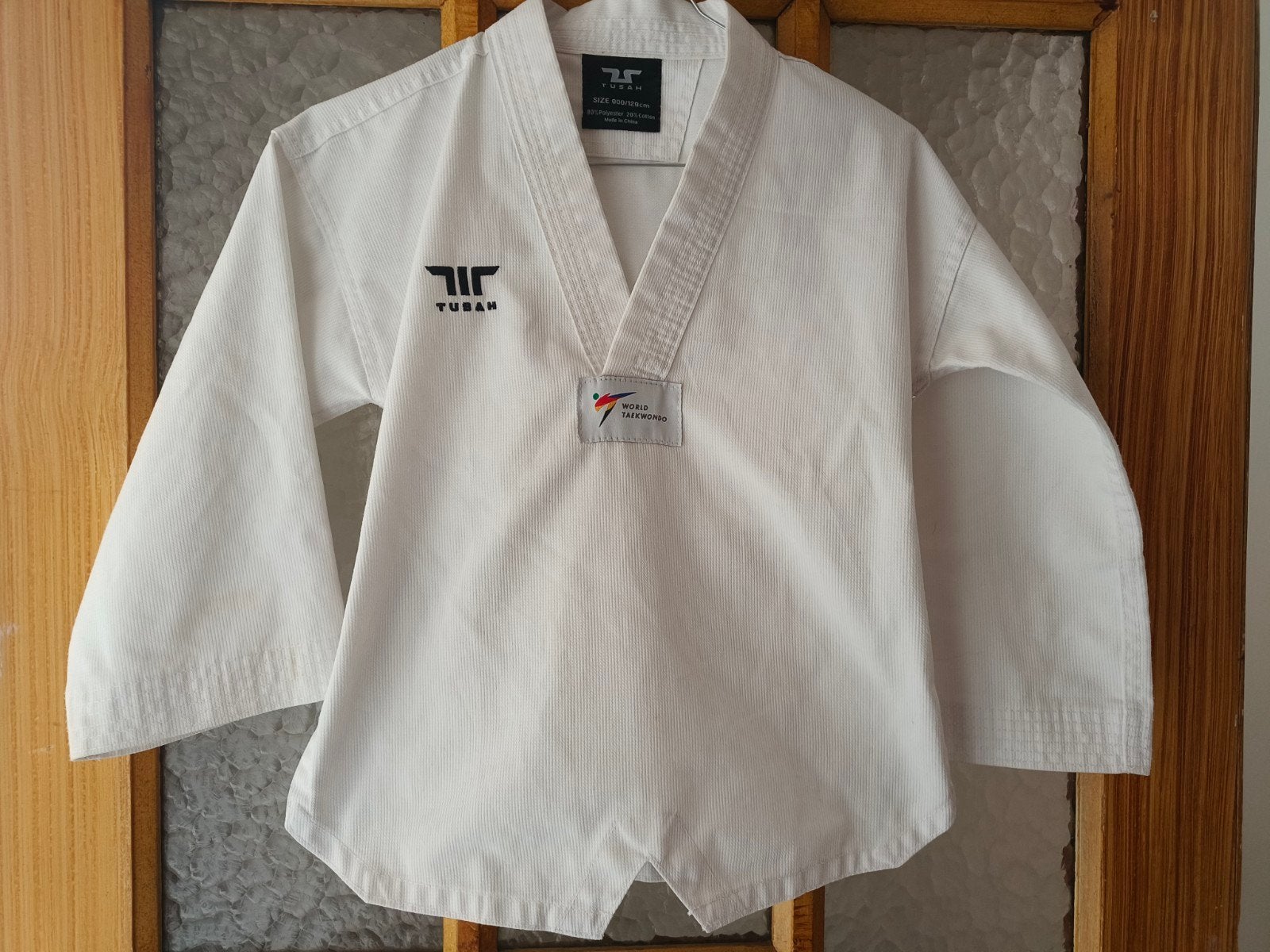 Taekwondo pak kind maat 120cm, Enlèvement, Taekwondo