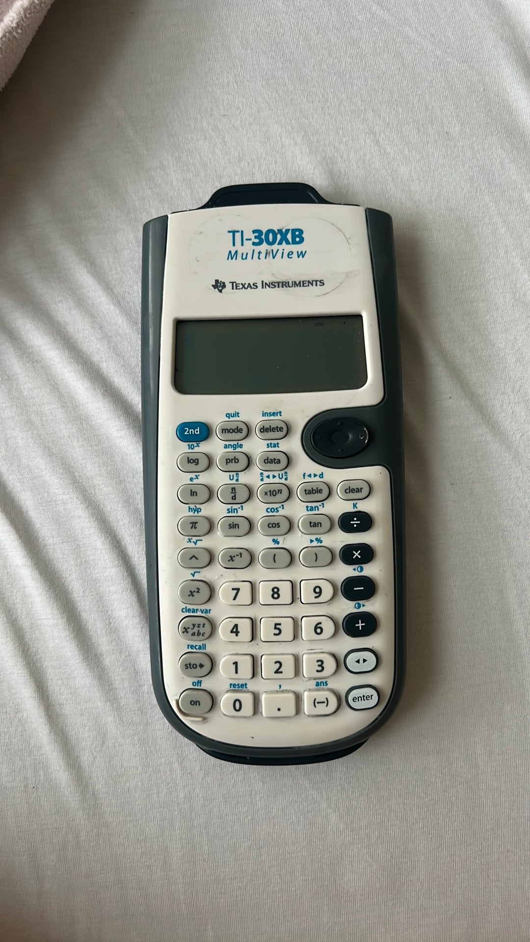 TI-30XB rekenmachine, Ophalen, Gebruikt