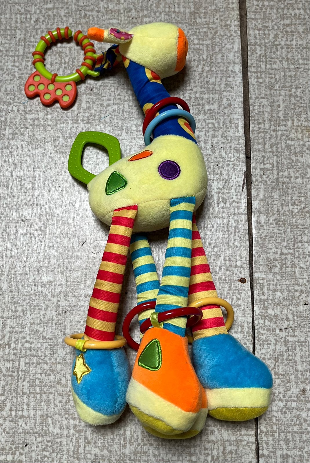 Hochet peluche girafe pour bébé, Enlèvement, Comme neuf