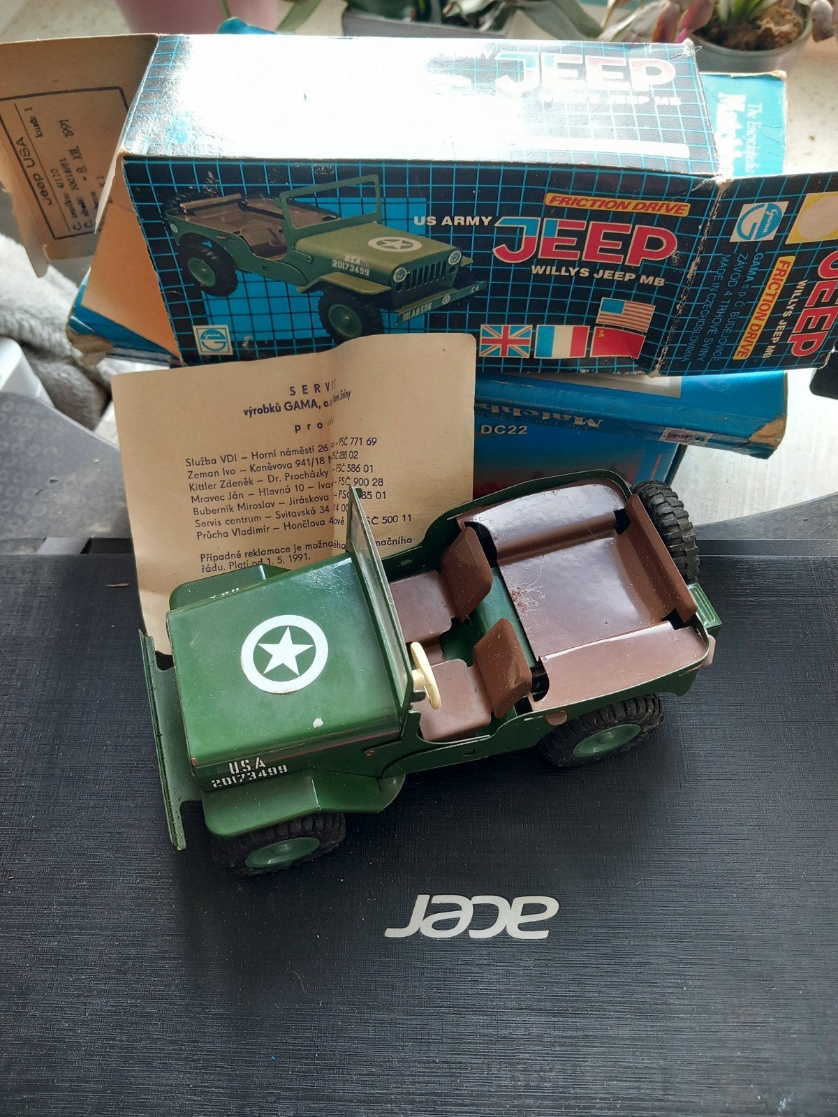 Blikken jeep, Ophalen of Verzenden