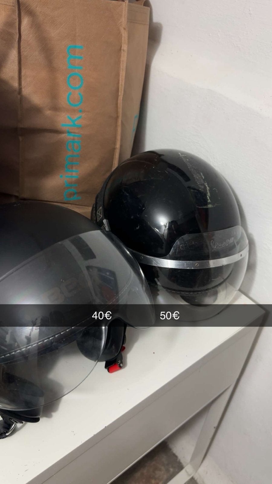 1x Helm Vespa 1x Helm Beon, Enlèvement, Comme neuf