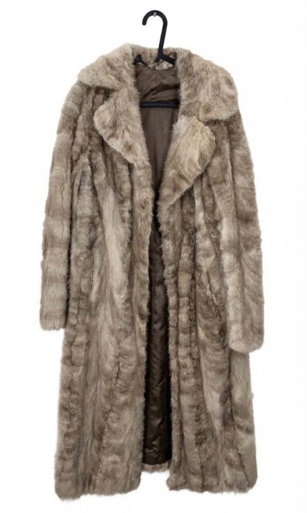 Manteau Long en Vison Authentique, Vêtements | Femmes, Enlèvement, Neuf, Taille 38/40 (M), Gris