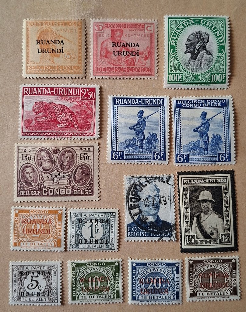 Timbres rares Congo Belge Ruanda - Urundi 7, Enlèvement ou Envoi