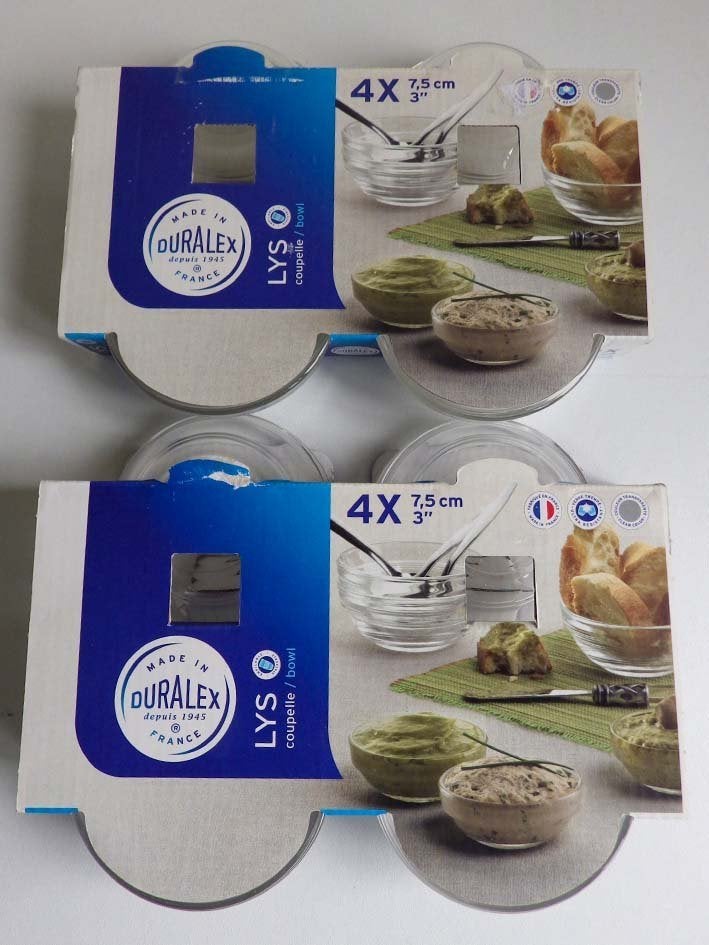 Sets (2x) van Duralex LYS-Schaaltjes, Ophalen, Nieuw, Glas