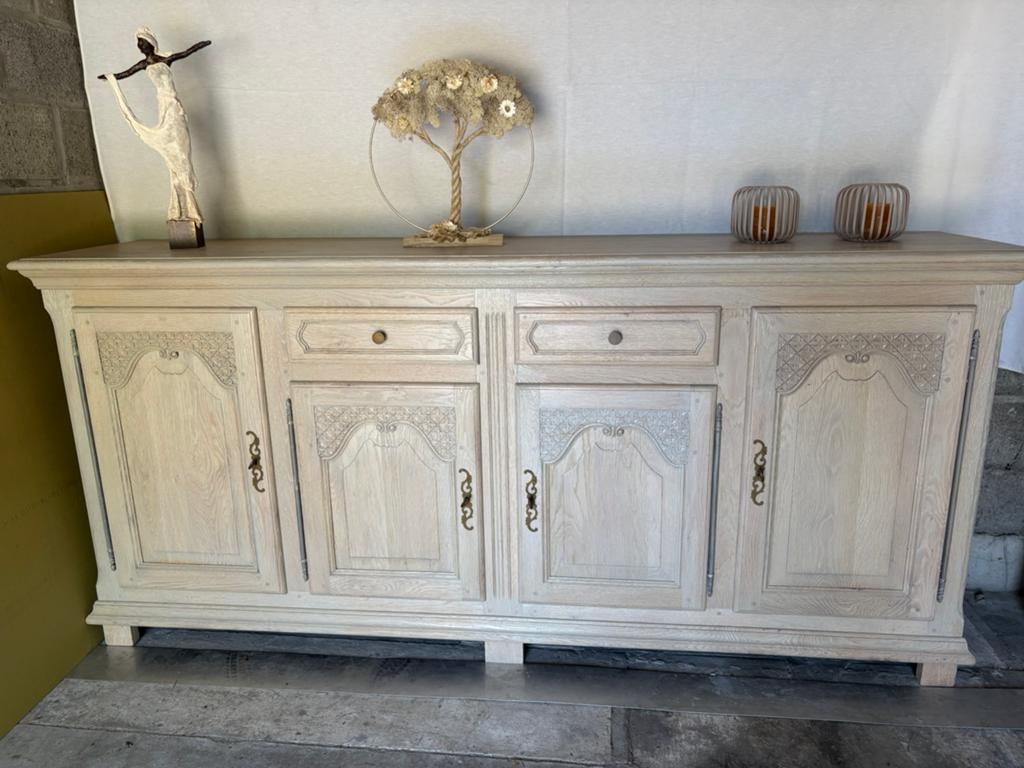 Dressoir kast , tafel en 6 stoelen te koop, 25 à 50 cm, Avec porte(s), 200 cm ou plus, Comme neuf