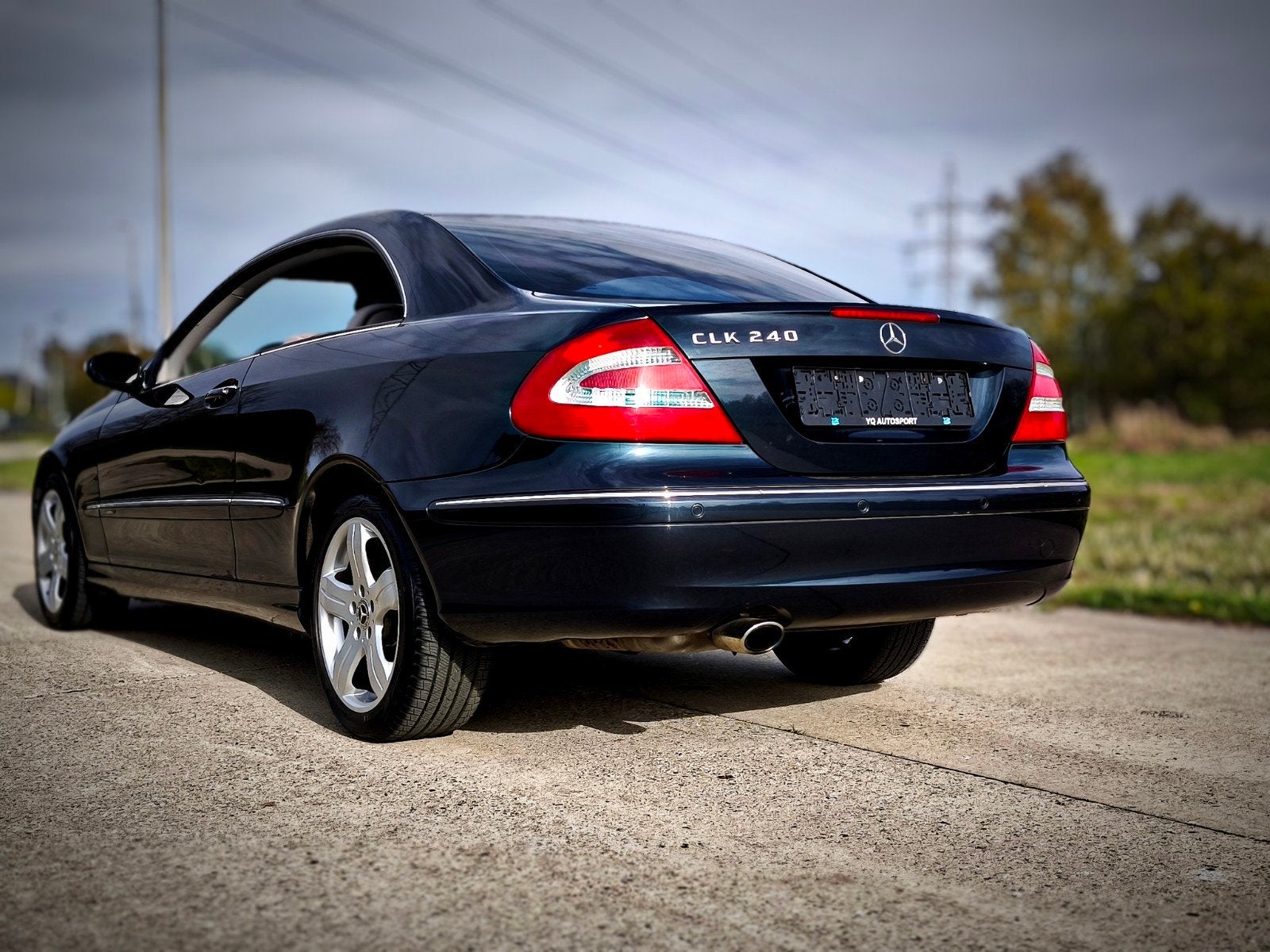 Mercedes Benz clk 240i, Auto's, Automaat, Blauw, Bedrijf, CLK