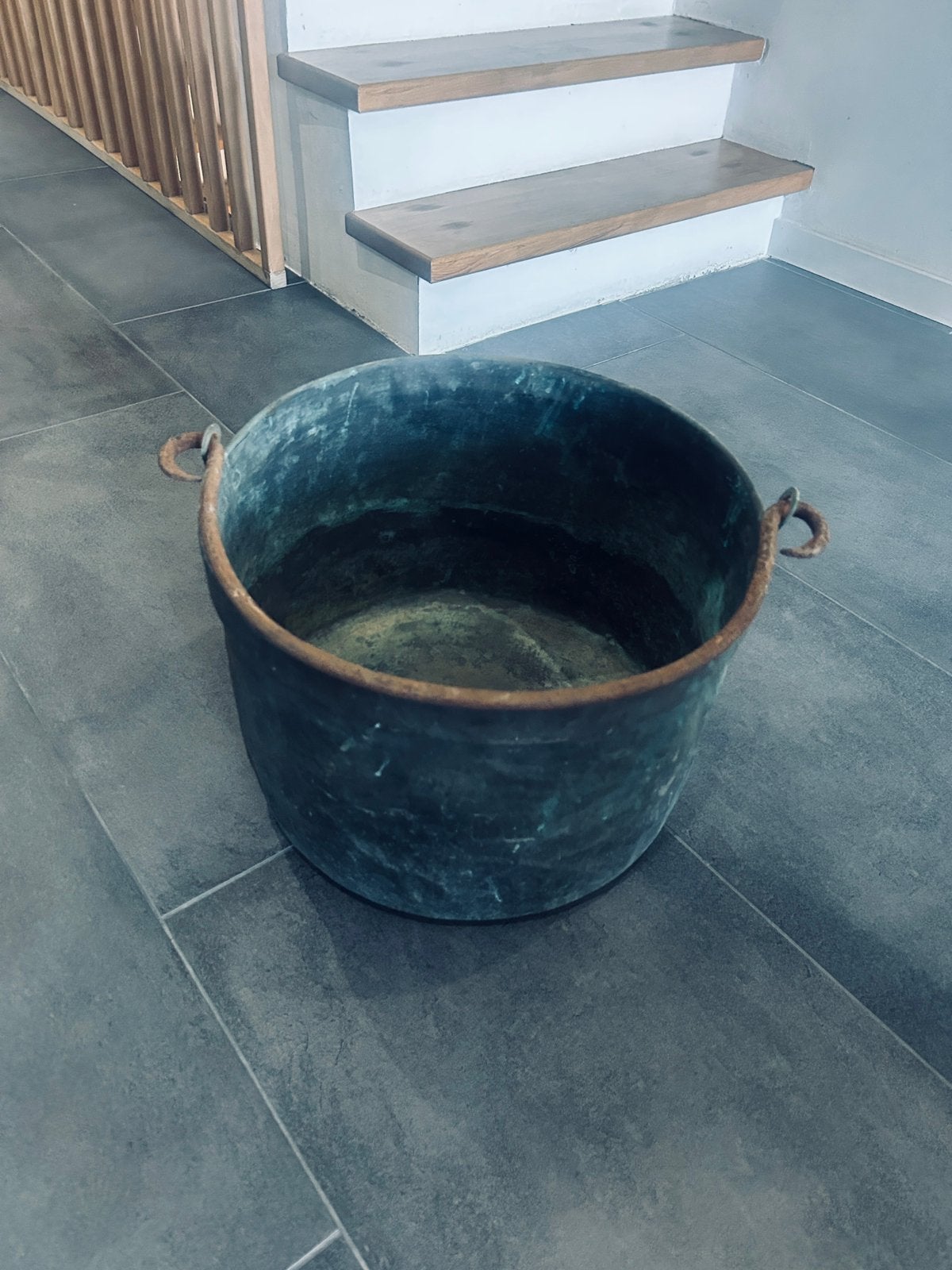 Chaudron en cuivre, Jardin & Terrasse, Enlèvement ou Envoi, Comme neuf