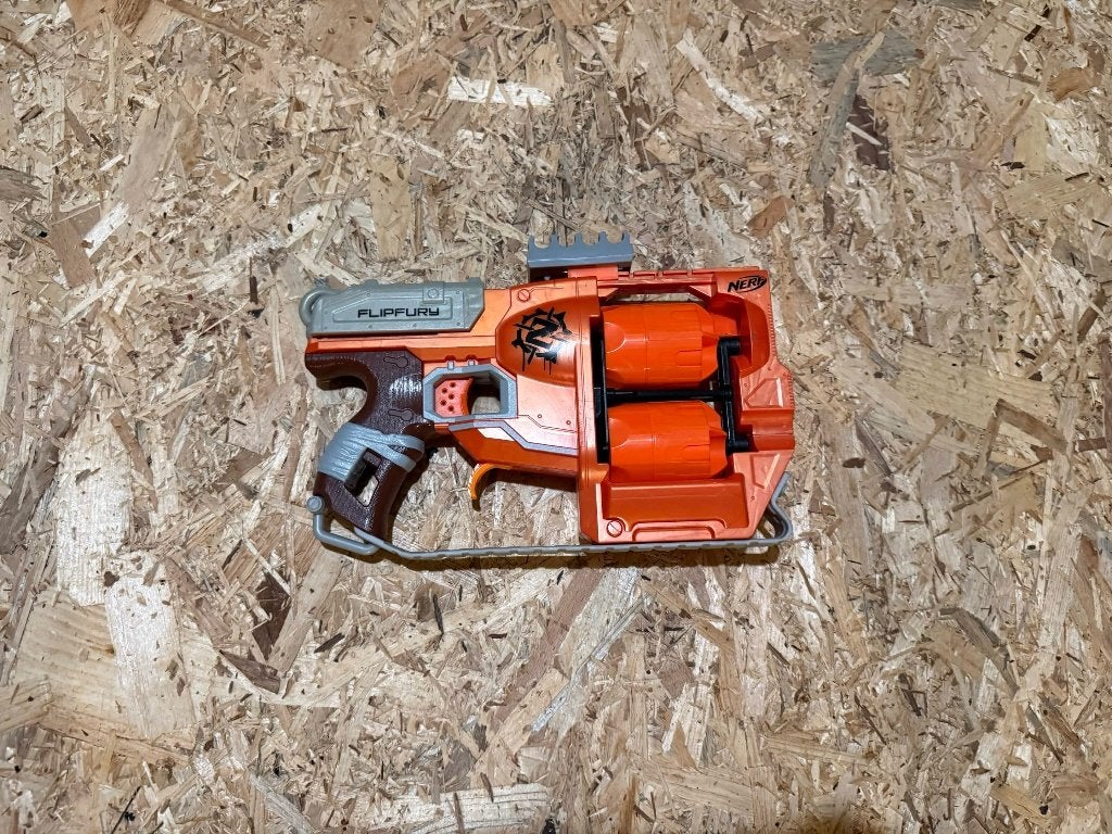 Pistolet Nerf Zombie Strike Flipfury, Enlèvement, Utilisé