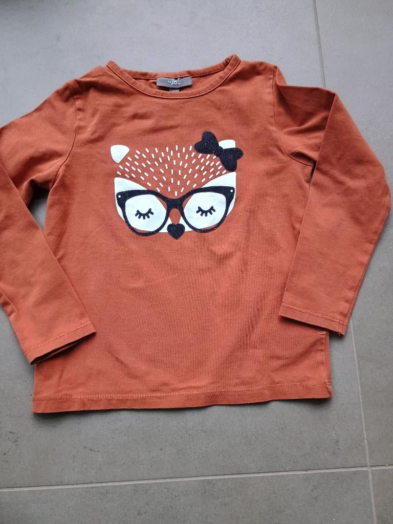 shirt met print "vosje"  maat 110, Kinderen en Baby's, Ophalen, Jongen of Meisje, Zo goed als nieuw, Shirt of Longsleeve
