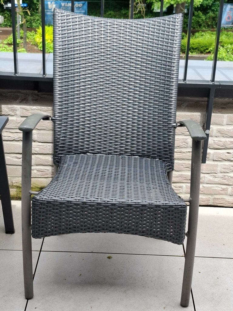 Tuinstoelen (5 stuks), Tuin en Terras, Tuinstoelen, Ophalen, Gebruikt, Wicker, Stapelbaar
