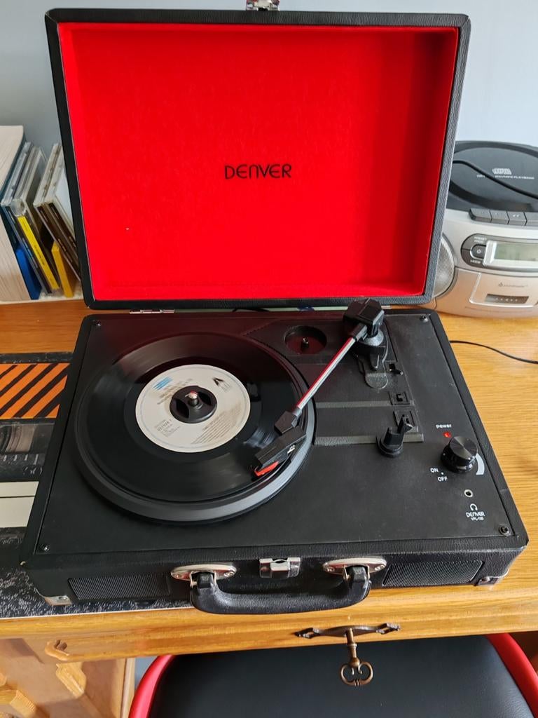 Platenspeler in koffer, Ophalen, Platenspeler