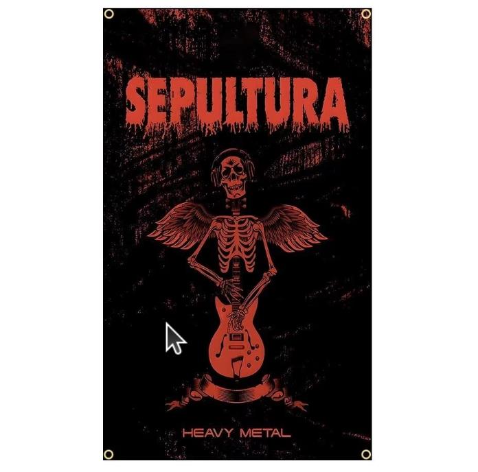 Grote vlaggen Sepultura (150x90cm), Ophalen of Verzenden, Nieuw
