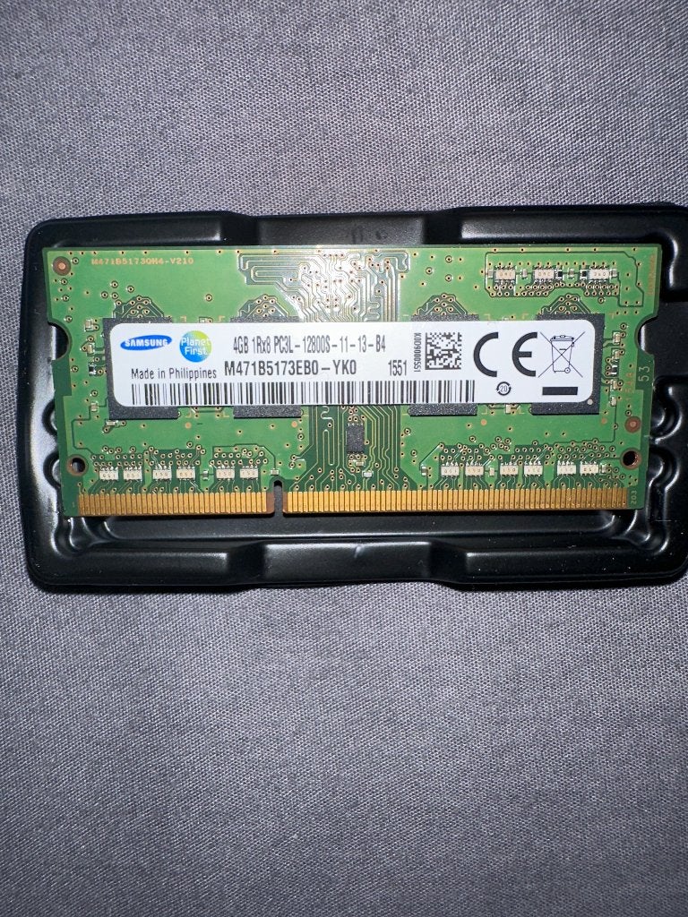İnterne ram samsung 4GB pc3L 12800$ 1,35v, Ophalen