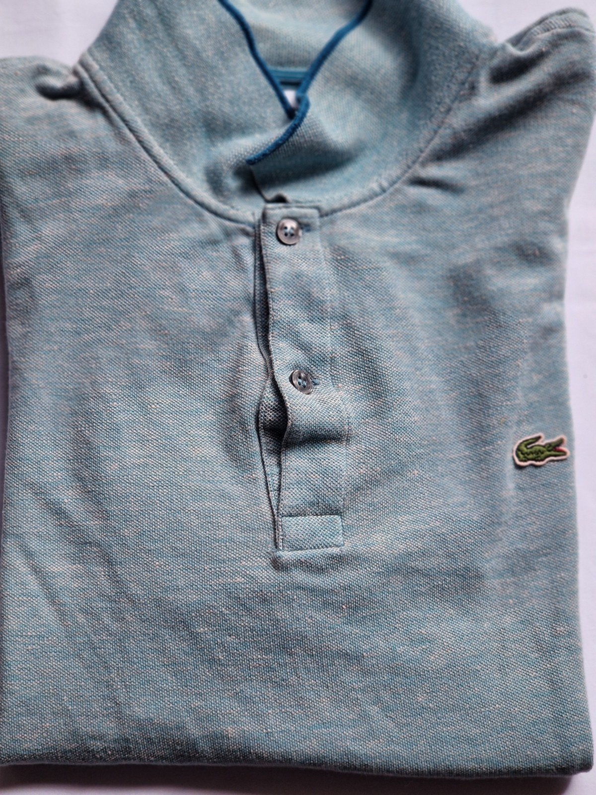 Lacoste turkoois XXL poloshirt, Lacoste, Overige maten, Ophalen of Verzenden, Zo goed als nieuw
