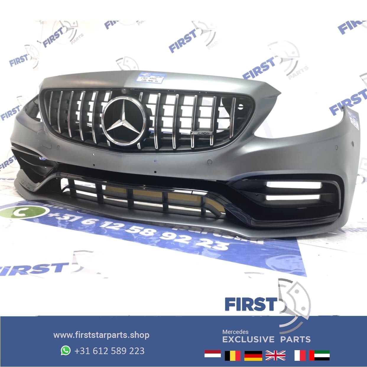 W205 FACELIFT C63 C63S AMG VOORBUMPER origineel Mercedes C K, Gebruikt, -, Voor, Ophalen of Verzenden