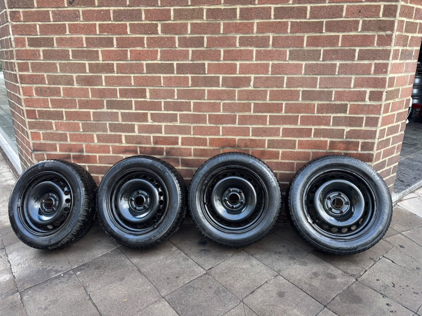 Lot de 4 jantes Renault, Dacia+ pneu hiver (205/55R16) neuf, Neuf, Pneus et Jantes, Pneus hiver, 16 pouces