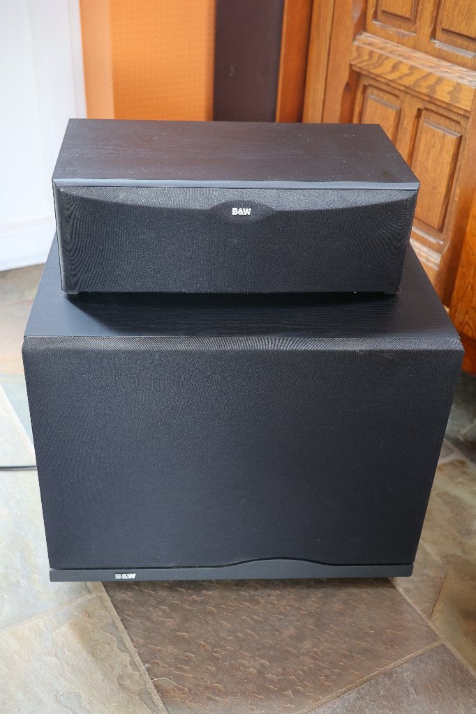 Subwoofer B&W ASW1000 et enceinte centrale CC6 S2, TV, Hi-fi & Vidéo, Haut-parleur central, Compatible son surround/home cinéma