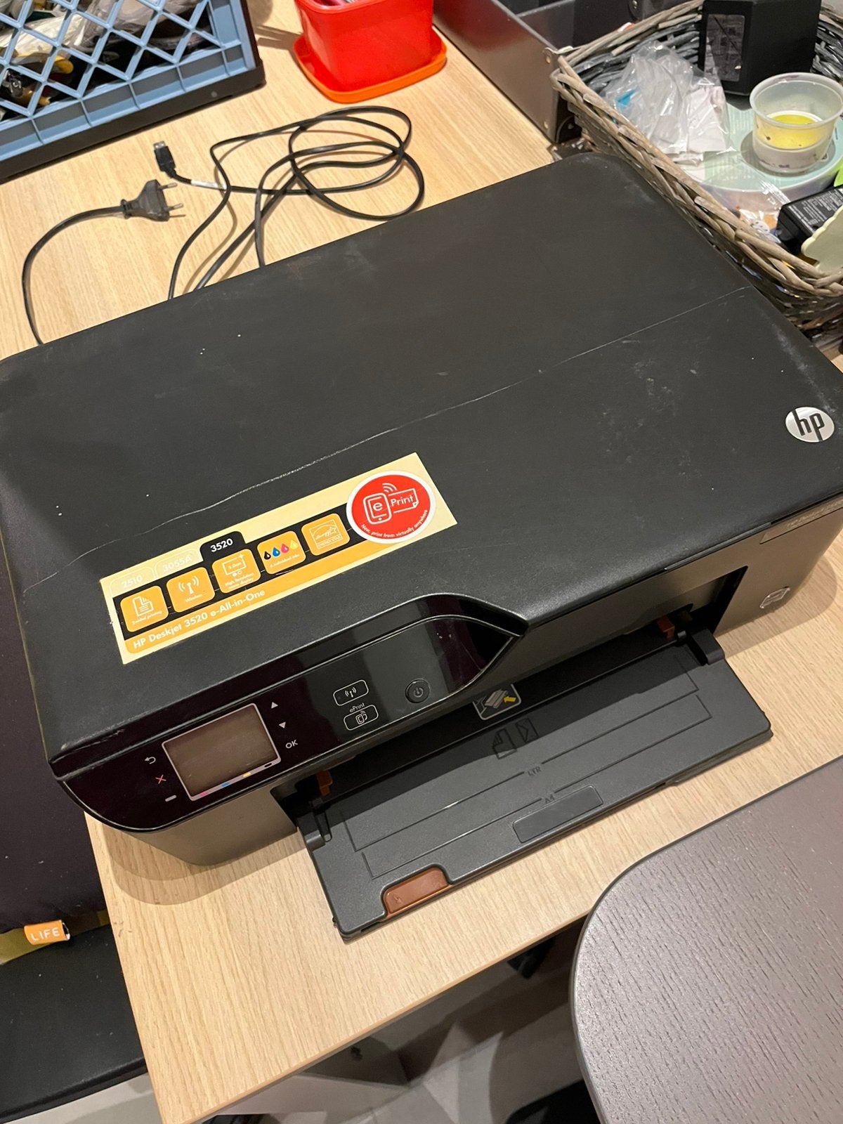 Printer HP Deskjet 3520 e-all-in-one, Computers en Software, Ophalen, Gebruikt, Printer, Inkjetprinter