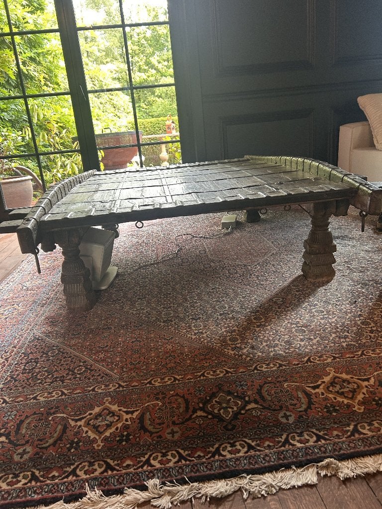 Salontafel Ossenkar, Teck, 150 à 200 cm, Comme neuf, 100 à 150 cm