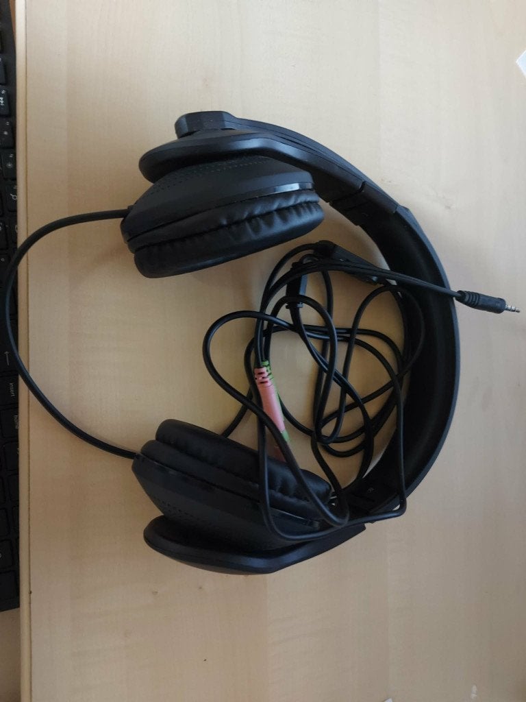 Koptelefoon met micro, Informatique & Logiciels, Casque gamer, On-ear, Comme neuf, Enlèvement