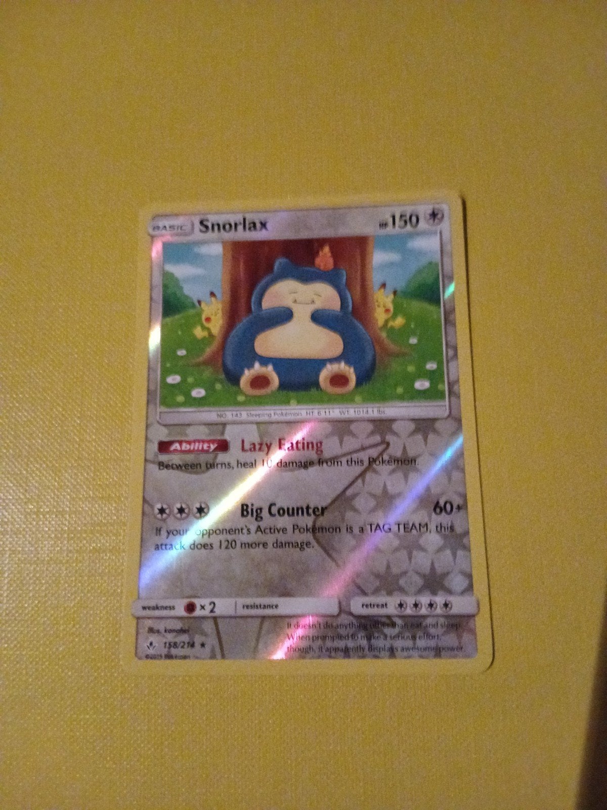 Snorlax, Enlèvement