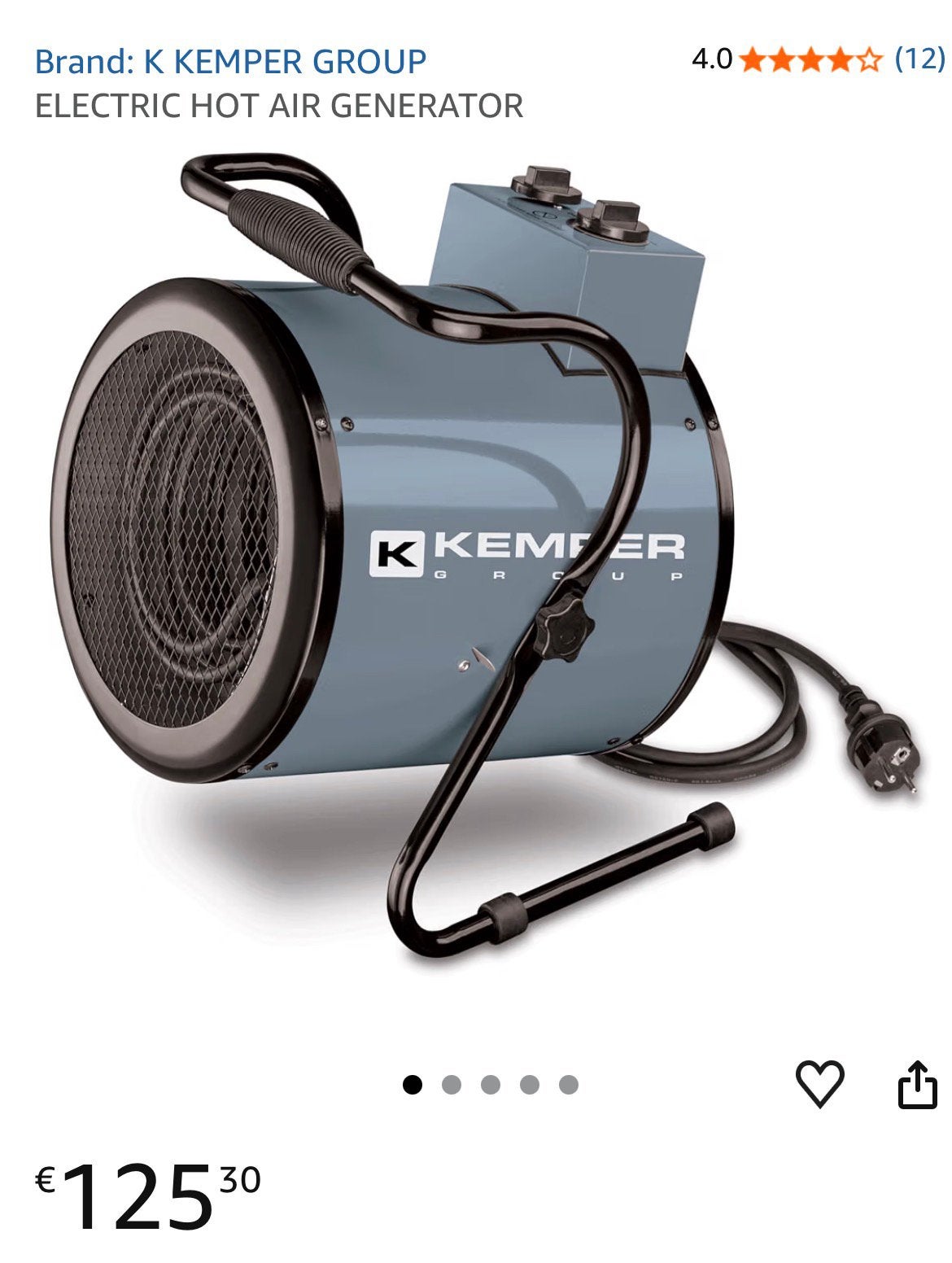 Warmtekanon 3KW, Doe-het-zelf en Bouw, Verwarming en Radiatoren, Ophalen, Zo goed als nieuw