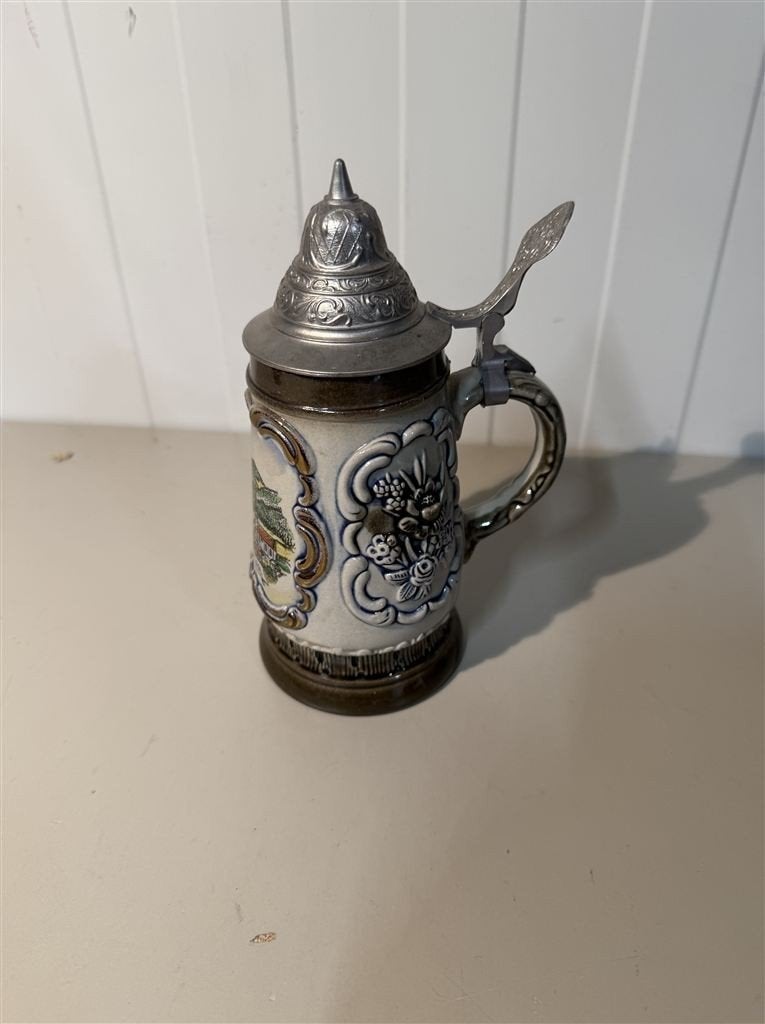 Bierpul met deksel - Vintage King Austria handgemaakt, Enlèvement ou Envoi, Comme neuf