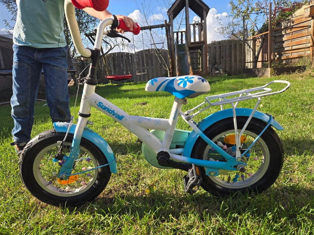 Kinderfiets, Fietsen en Brommers, Ophalen, Gebruikt, Terugtraprem, Minder dan 16 inch