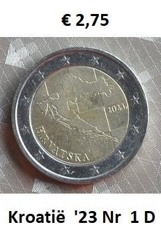2 euromunten kroatie, Enlèvement ou Envoi, 2 euros, Monnaie en vrac