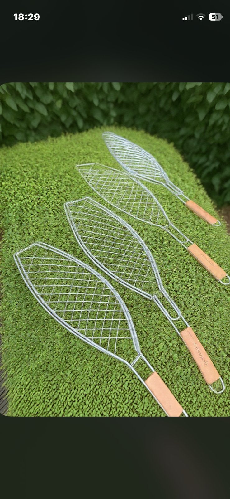 4 stuks barbecook  visgrill zilverkleur, Ophalen, Zo goed als nieuw