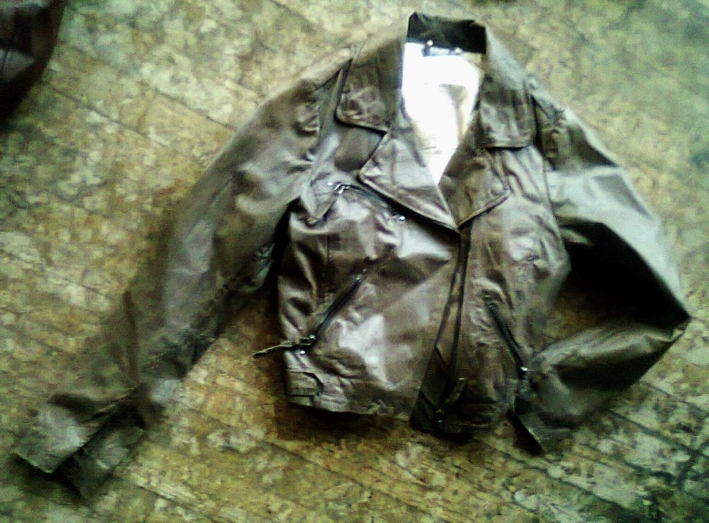'essentiel  antwerp' biker jack dames size 42, Ophalen, Bruin, Maat 42/44 (L), Zo goed als nieuw
