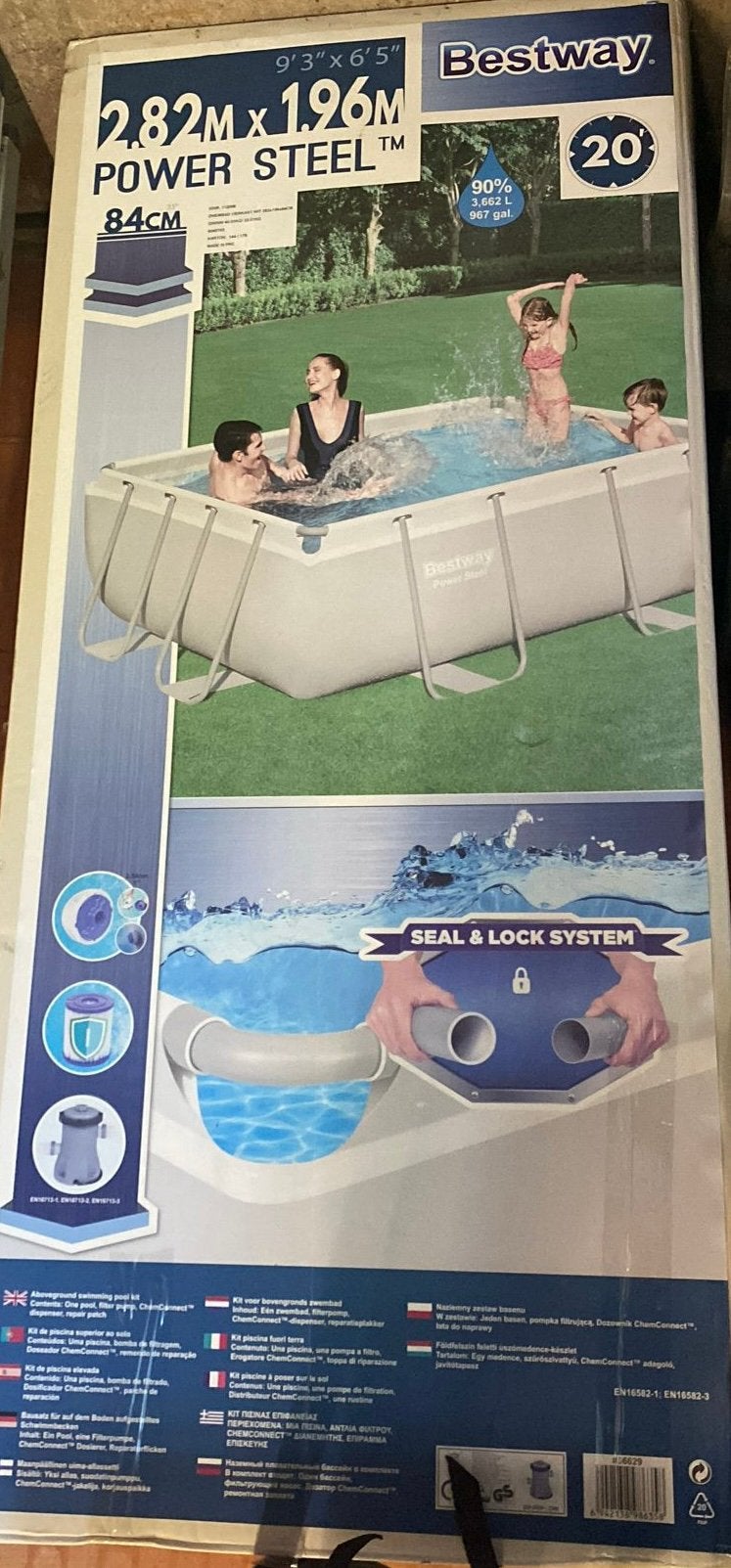 Bestway zwembad, 200 à 400 cm, Moins de 200 cm, Comme neuf, Enlèvement