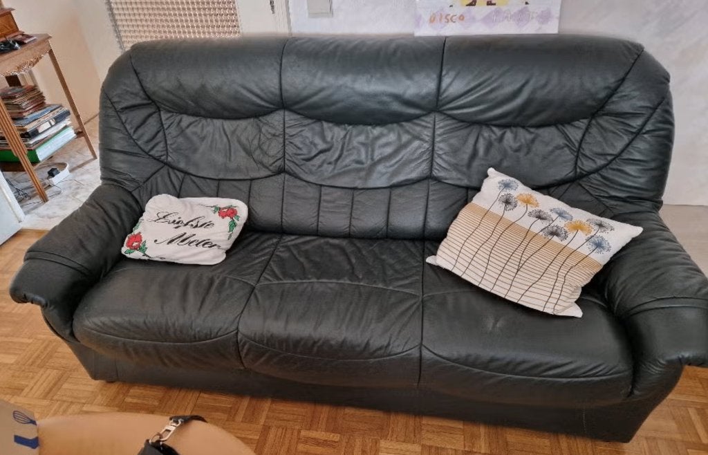 GRATIS zetel driezit - ophalen in Zellik, Ophalen, Gebruikt, 150 tot 200 cm, Driepersoons