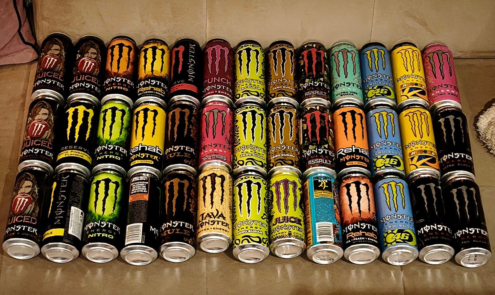 Canettes Monster energy vide., Collections, Enlèvement, Utilisé