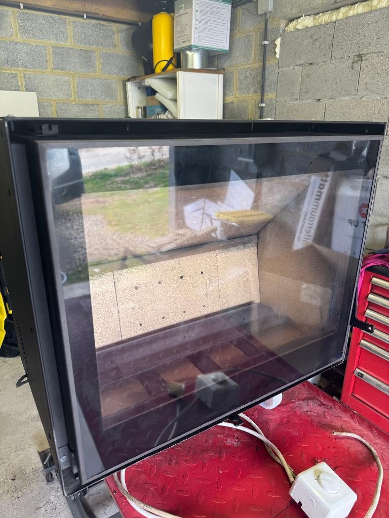 À vendre : Insert à bois ventilé Jidé PureL 67, Enlèvement, Utilisé, Insert, Cheminée au bois