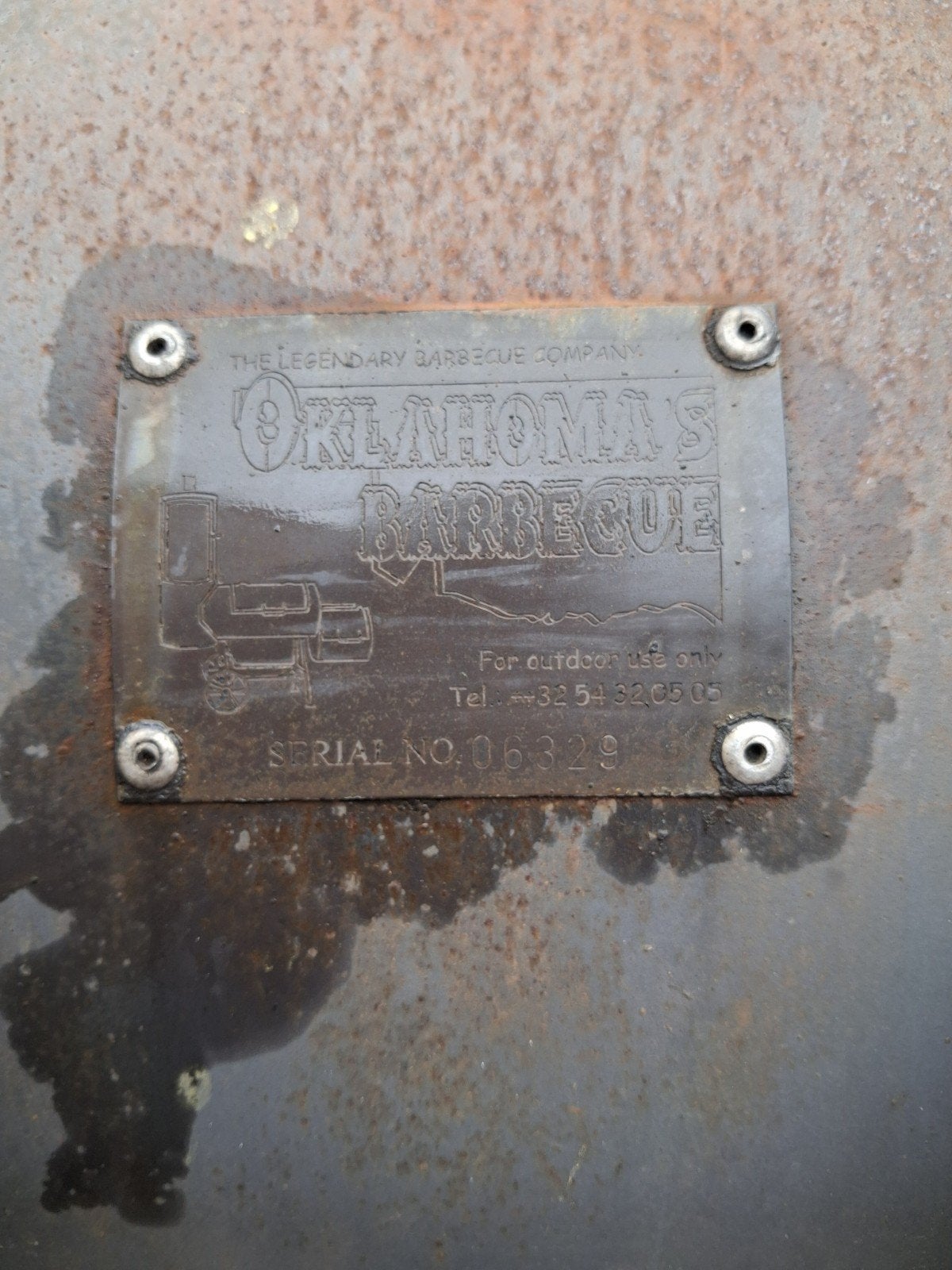 Zware professionele Oklahoma offset smoker / barbecue, Ophalen, Gebruikt, Oklahoma