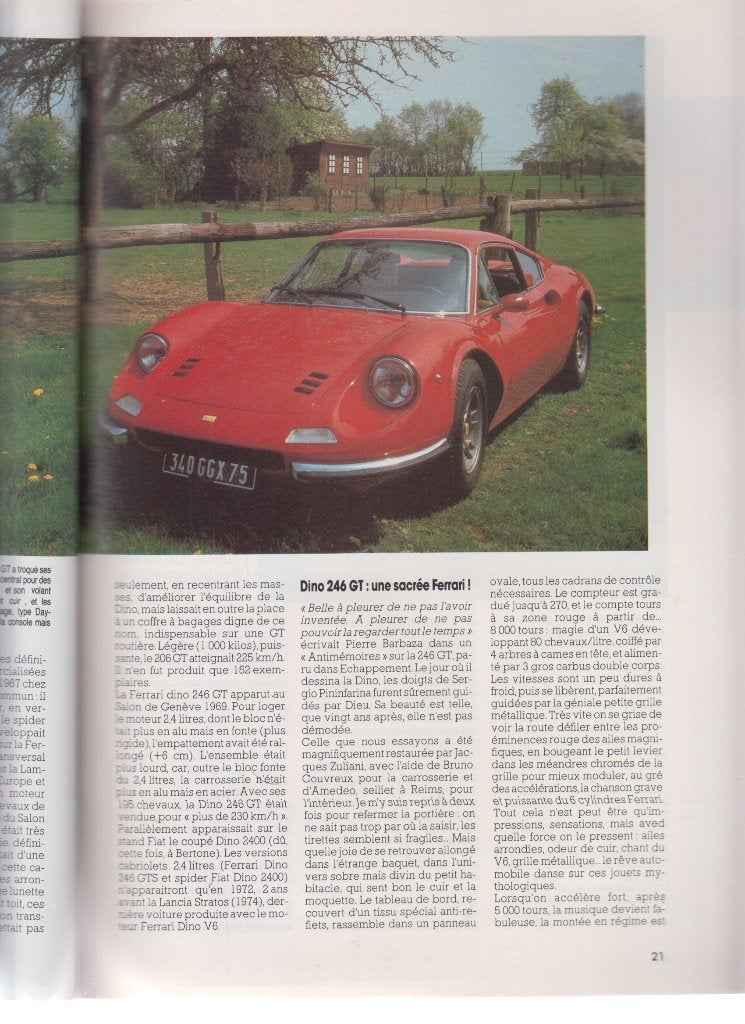 Ferrari Dino 246 GT voiture de collection, Verzenden, Gelezen