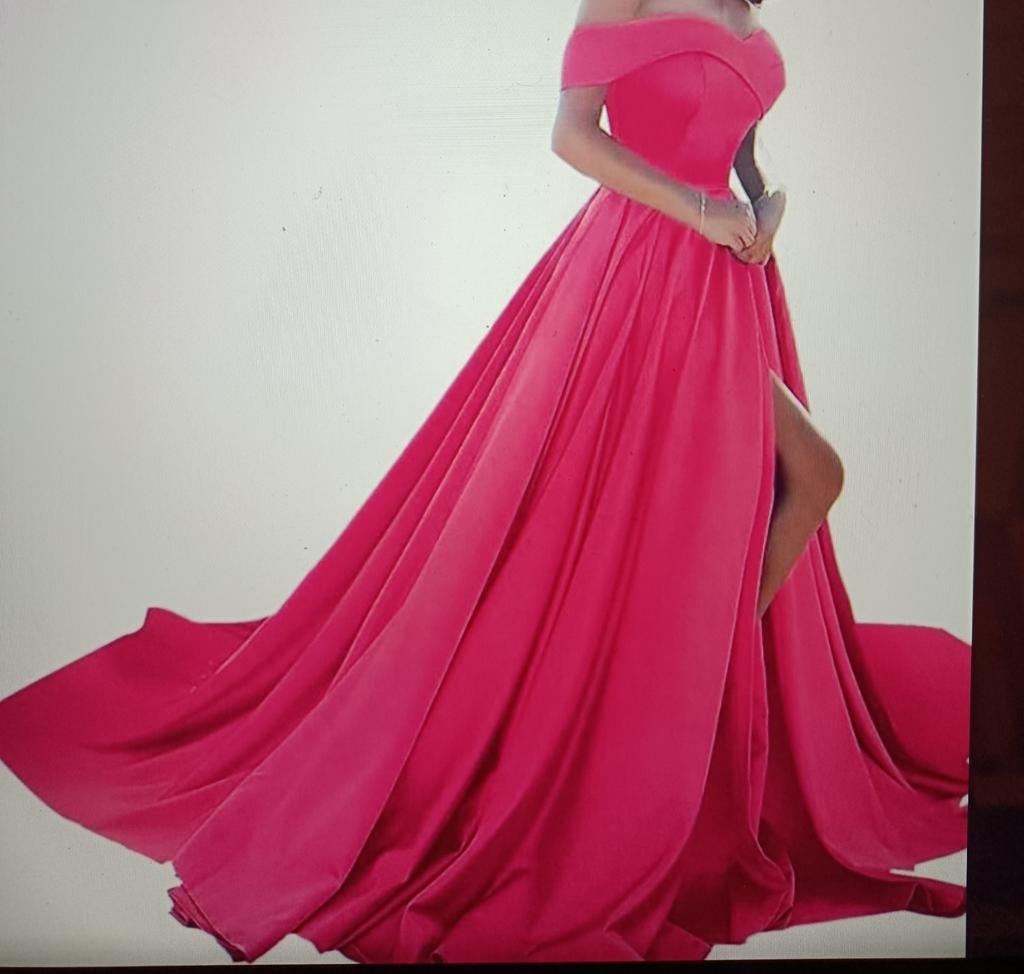 Longue robe de soirée,bal, rose, Neuf, Robe de gala, Taille 38/40 (M), Enlèvement ou Envoi
