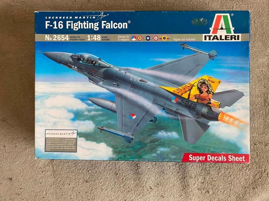 Modelbouwdoos : Italeri : F-16 Fighting Falcon - NIEUW., Hobby en Vrije tijd, Ophalen, Italeri, Nieuw, Groter dan 1:72