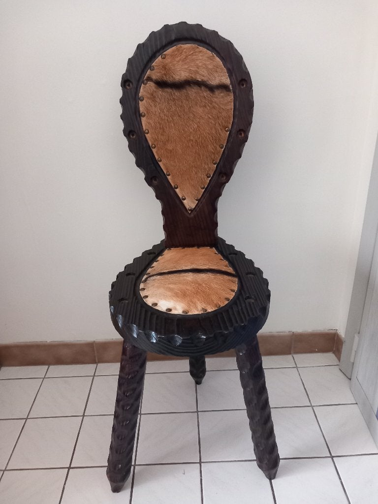 Driepootstoel/geboortestoel, Bois, Comme neuf, Brun, Enlèvement