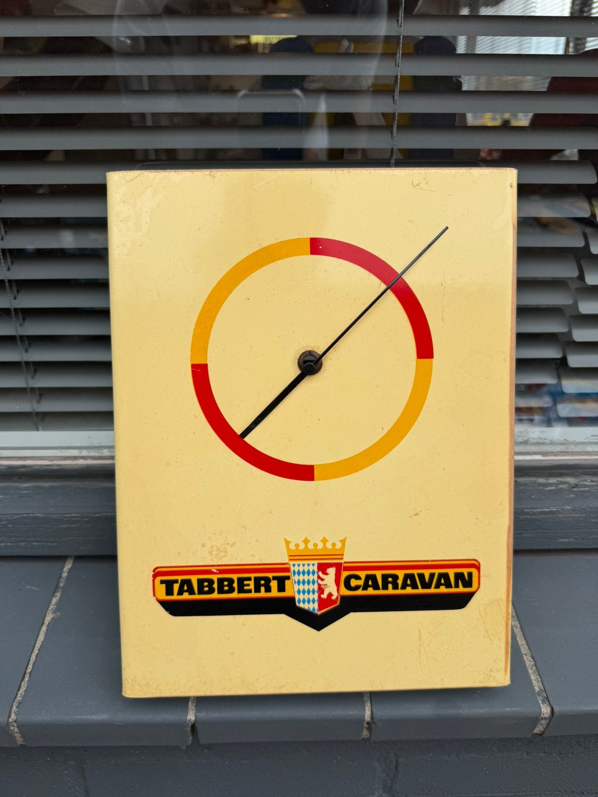 Tabbert Caravan oude reclame klok, Verzamelen, Merken en Reclamevoorwerpen, Gebruikt, Reclamebord, Ophalen of Verzenden