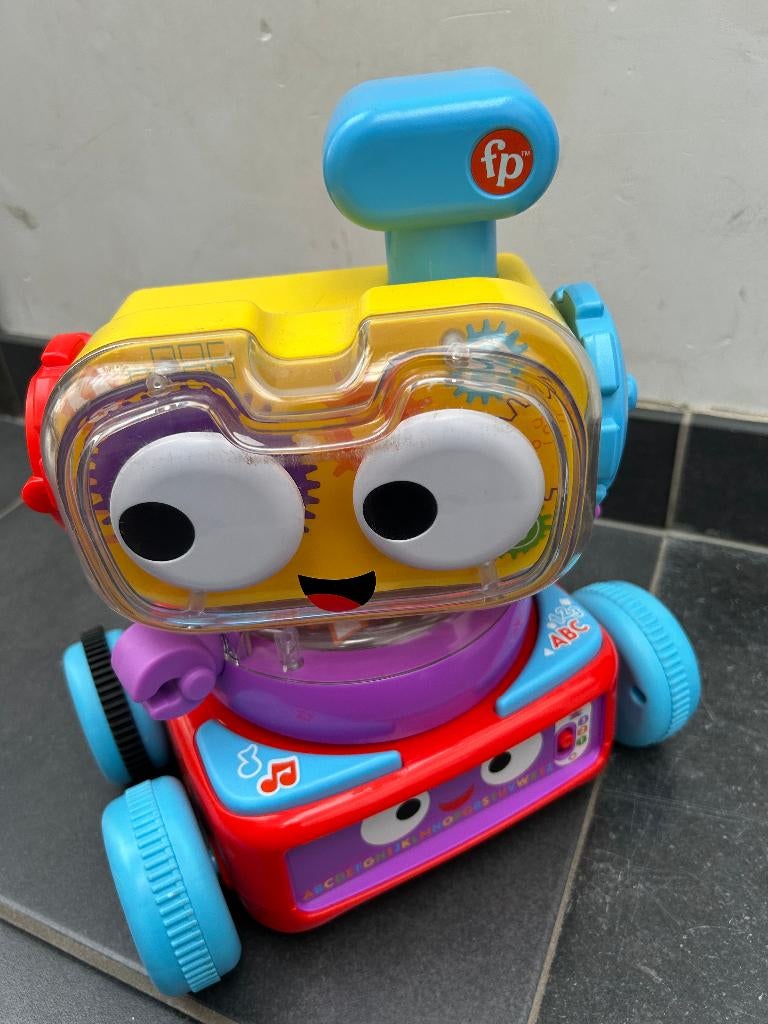 Fisher Price 4-in-1 Ultieme Leerrobot,licht en geluid, Ophalen, Zo goed als nieuw, Speelset, Met licht