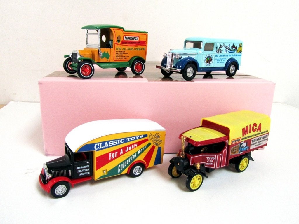 4 Matchbox "Models of Yesteryear” Code 2 Club-modellen, Overige merken, 1:32 tot 1:50, Overige typen, Nieuw