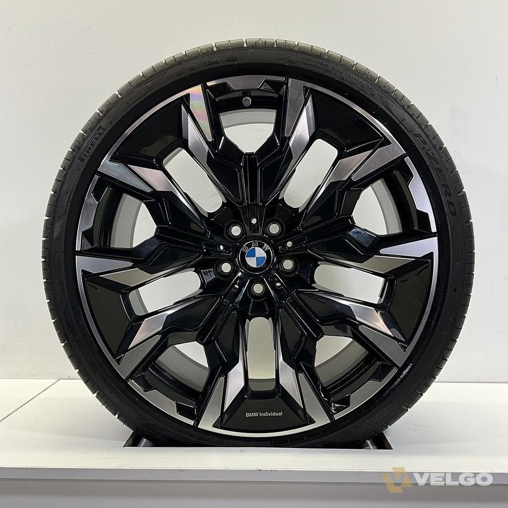 BMW 5 SERIE G60 G61 BREEDSET VELGEN + ZOMERBANDEN 21 INCH OR, Auto-onderdelen, Gebruikt, 255 mm, -, -