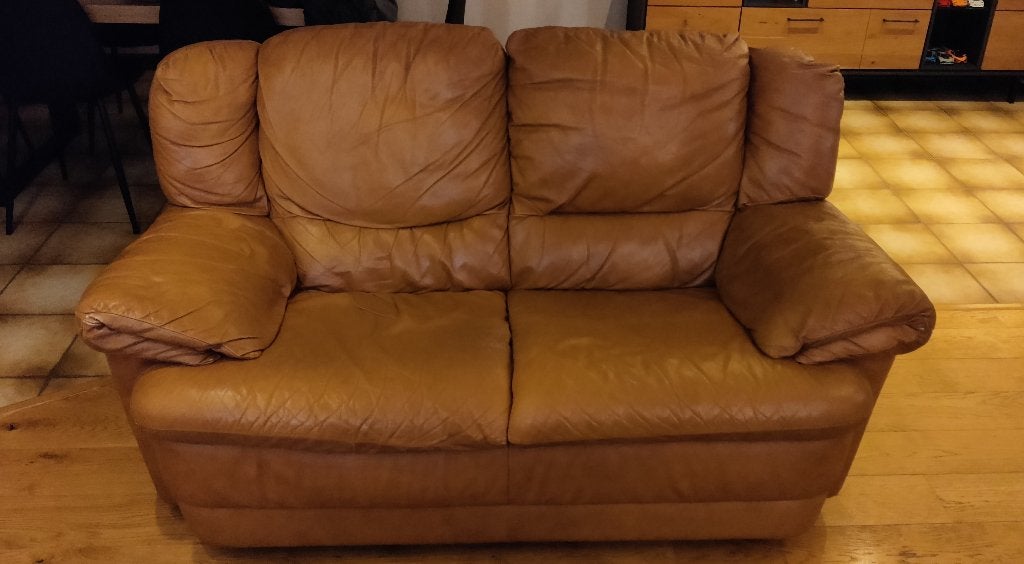 Tweezits zetel, Ophalen, Gebruikt, 150 tot 200 cm, Tweepersoons