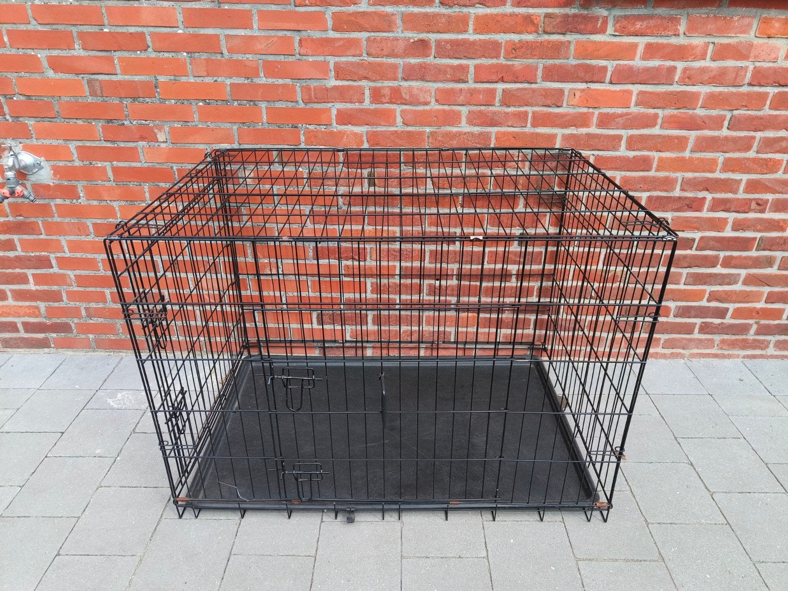 Zwarte hondenbench (105x75x70cm), Ophalen