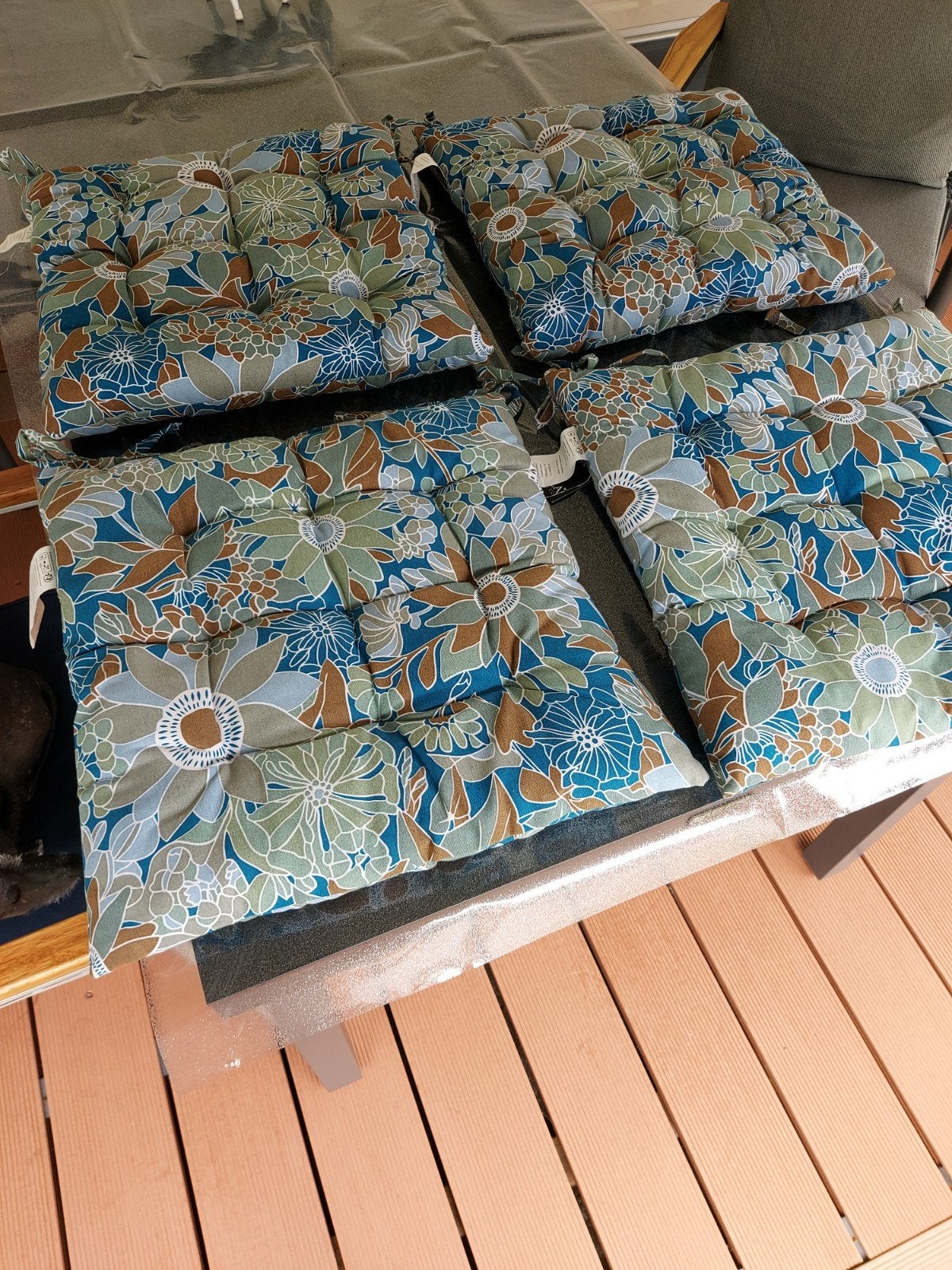 kussens stoel zitkussens 4 stuks 45x45cm nieuw., Ophalen of Verzenden, Nieuw, Vierkant, Zitkussen