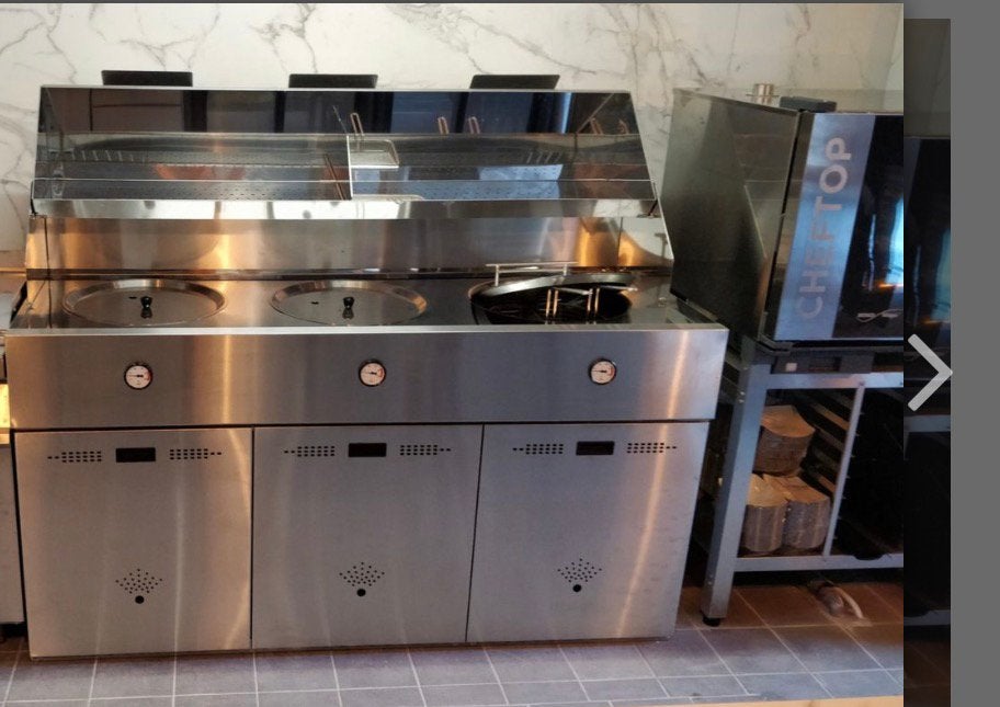 Friteuse 3 cuves sofinor, Jardin & Terrasse, Enlèvement, Comme neuf, Gaz