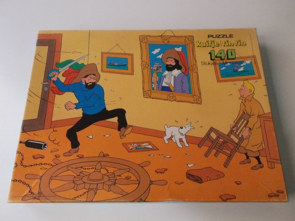 2 Kuifje/TinTin puzzel 1980s, Verzamelen, Complete verzamelingen en Collecties, Ophalen of Verzenden
